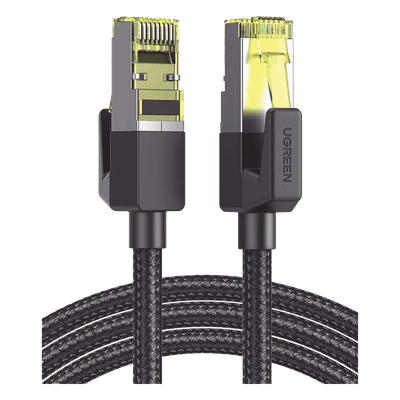 Cable Ethernet Cat7 CLASS F/FTP Redondo con Malla de Nylon 3 Metros (9.84 Pies)