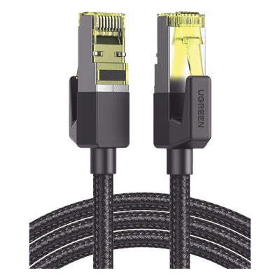 Cable Ethernet Cat7 / Blindaje F/FTP / 10 Gbps / 600 MHz / 5 m (16.40 ft) / Malla Nylon