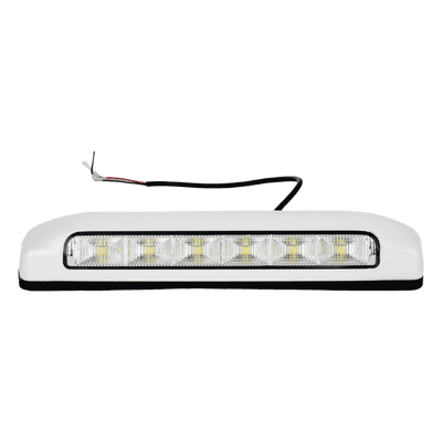 Luz de Escena LED / 6 LED / 75 lm / IP67 / 12-24 VCC / 0.1 A / 203 x 41 x 29 mm / 8 x 1.6 x 1.1 in / -30°C a +50°C / Bisel Blanco