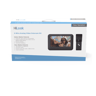 Kit de Videoportero Analógico con Pantalla LCD a Color de 7" / Frente de Calle para Exterior IP65 / Salida de Relevador