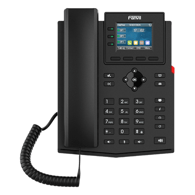 Teléfono IP 2 Hilos / 4 Cuentas SIP / Pantalla LCD 2.4 Pulgadas a Color / Conferencia 6 Vías / PoE / Voz HD / EHS