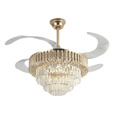 Ventilador de Techo con Luminario LED / 110 V CA 50/60 Hz / 88 W / 4500 lm / 2700-4000-6500 K / 3 Tonos de Luz / 1075 mm (3.5 pies) / 6 Velocidades / No Dimeable