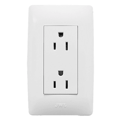Toma de Corriente Dúplex / 127 V~60 Hz / 15 A / 1 Módulo Compacto / 2P+T / 40,000 Maniobras