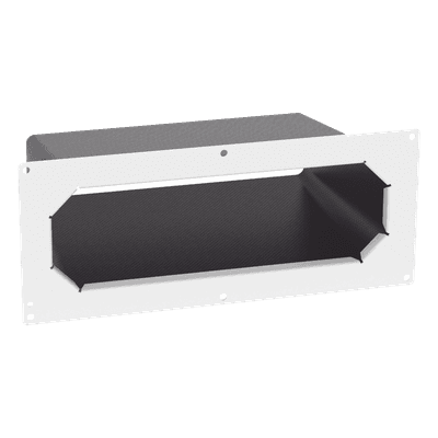 Sellador de Entrada de Cables / Acero Calibre 18 / 281.3 mm Ancho / 153.6 mm Profundidad / 11.07 in / 6.05 in / Blanco