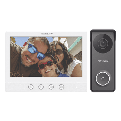 Kit de Videoportero TurboHD con Pantalla LCD a Color de 7" / Frente de Calle para Exterior de Metal / 720p (1 Megapíxel )117° de Visión (Gran Angular)