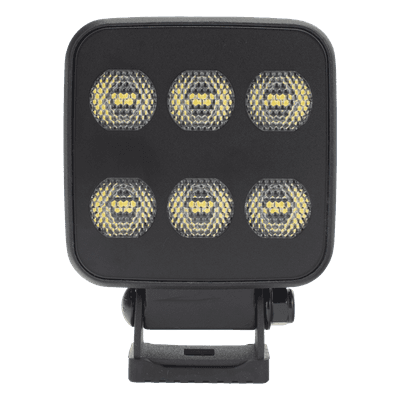 Luz de Trabajo LED / 6 LEDs / 6552 Lúmenes / 12-24 VCD / 3.6 A / IP Resistente a Impactos / 92 mm x 124 mm x 45 mm