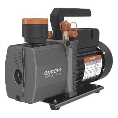 Bomba de Vacío de 2 Etapas / 1/2 HP / 110 Vca / 5.5 CFM / Vacío 0.3 Pa / Doble Conexión 1/4" y 1/2" / 330 ml Aceite