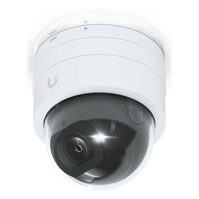 Cámara IP UniFi G5 Domo Ultra, de bajo perfil para interior, 2K (4MPX), ángulo amplio 102.4°, visión nocturna IR hasta 20 mts, detección de eventos, para pared o techo
