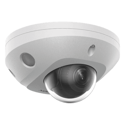 [Dual Light + 2 Micrófonos Integrados] Mini Domo IP 6 Megapixel / Lente 2.8 mm / 30 mts Luz Blanca + 30 mts IR / ACUSENSE / Exterior IP67 / IK8 /  WDR 120 dB / PoE / ONVIF / Micro SD / ACUSEEK