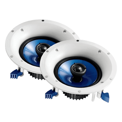 Bocinas de Plafón / 2 Vías / Woofer 8" / 140W / 8 Ohms / Instalación en Plafón o Muro / Color Blanco / Par