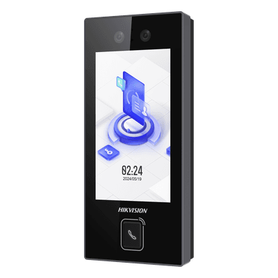 Terminal de Control de Acceso Facial / 2 Megapixel / 3,000 Rostros / Pantalla Táctil 4.5" / IP65 / PoE y Wi-Fi / Botón de Llamada Físico