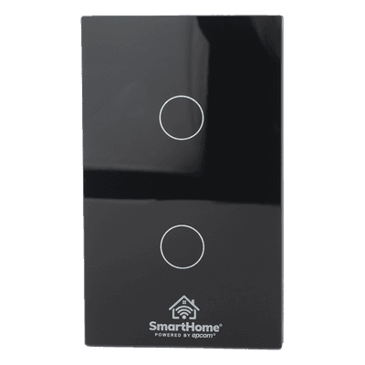 Interruptor Inteligente / 2 Circuitos / ZigBee / 800 W por Canal / 100-250 V / 120 mm x 72 mm