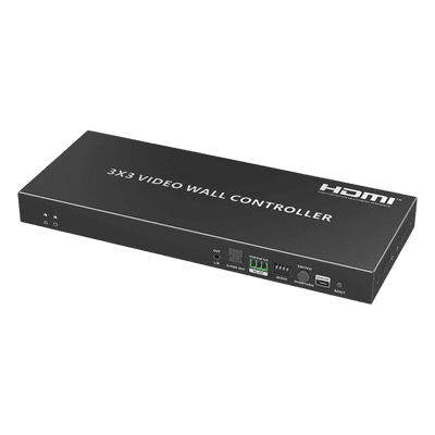 Controlador de video Wall | 1 entrada de fuente fuente HDMI a 9 salidas HDMI | 3x3 | 4K60Hz