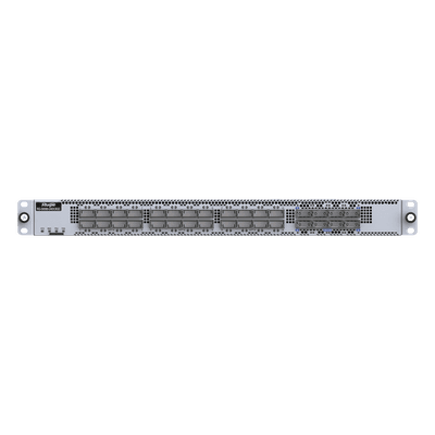 Switch Data Center / 24 Puertos QSFP56 200GE + 8 QSFP-DD 400GE / 16.0 Tbps / 5350 Mpps / RDMA RoCEv2 / Capa 3 Spine-Leaf VXLAN EVPN / 1 RU Hot-Swap