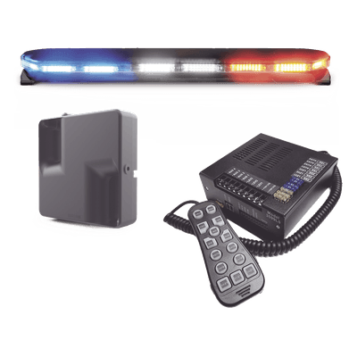 Torreta LED / 300 LEDs / Dual Color / 47 Pulgadas / 31 Patrones / 12-24 VDC / Perfil 1.6 Pulgadas