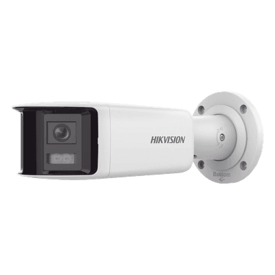 [FlexVu] [PROTECCIÓN ACTIVA] Bala IP 4 Megapixel / 2 Lentes de Lente 2.8 mm (Imagen Panorámica 180°) / 40 mts IR / Exterior IP67 / Luz Intermitente y Alerta de Audio / Audio Bidireccional / ACUSENSE / WDR 120 dB / Micro SD