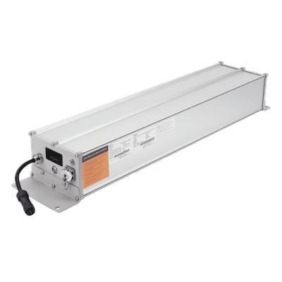 Batería de Ion-Litio para Videovigilancia 1280 Wh,  100Ah,  Controlador Incluido, Conexión Directa a Panel Solar y Salida de 12 Vcc o 24 Vcc