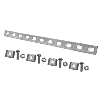 Kit de Unión para Charolas / 13 Piezas / Acabado Galvanizado por Inmersión en Caliente / Bimetálico / Uso Exterior y Zonas Húmedas / Instalación con Llave de 10 mm