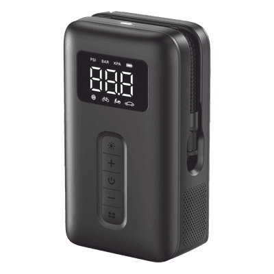 Inflador de Neumáticos | Compresor de Aire Portátil |  Bomba de Aire de 150 PSI | Flujo de Aire de 15L/Min | Con Batería Integrada | Cuenta con Luz LED | Ideal para coches, bicicletas, pelotas de motocicleta.