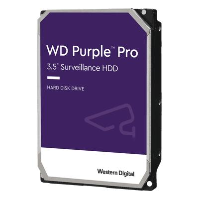 Disco Duro Purple Pro de 10 TB / 7200 RPM / Optimizado para Soluciones de Videovigilancia con Analiticos (Meta Data) / Uso 24-7 / 5 Años de Garantia