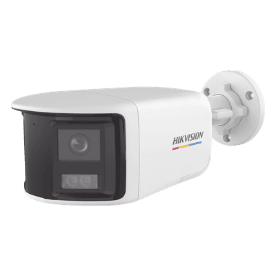 [ColorVu + Panoramica + Dual Light] Bala TURBOHD 3K (5 Megapixel) / Micrófono Integrado / Visión 180° / Imagen a Color 24/7 / 40 mts Luz Blanca + 40 mts IR / Exterior IP67 / WDR