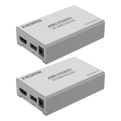Kit Extensor de Video y Audio HDMI / 4K (3840×2160) a 60 Hz / Hasta 120 m (393.7 ft) con Cat 6 / Cero Latencia / Plug-and-Play / Transmisor y Receptor