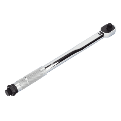 Torquímetro Ajustable con Matraca / Rango 19-110 Nm / Cuadro 3/8" / Acero 40Cr Anticorrosión / Sistema de Seguridad