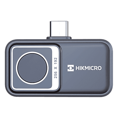 Mini2 V2 - Cámara Termográfica para Smartphone / Resolución IR 256 x 192 (49,152 píxeles) / SuperIR / Rango de -20°C a 400°C / Precisión ±2°C o ±2% / Compatible iOS (Lightning & USB-C) y And