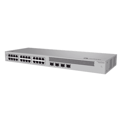 Switch Capa 2 Administrable / 24 Puertos Gigabit / 4 Puertos SFP+ 10GE / Capacidad 98 Gbps / Tasa Reenvío 73 Mpps / Gestión Web, App y Nube