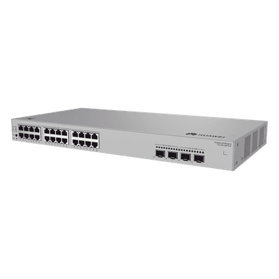 Switch Administrable / Capa 2+ / 24 Puertos PoE+ Gigabit / 2 SFP 2.5 Gbps / 2 SFP+ 10 Gbps / PoE Perpetuo / 400 W / 1.64 ft x 1.45 ft x 0.14 ft