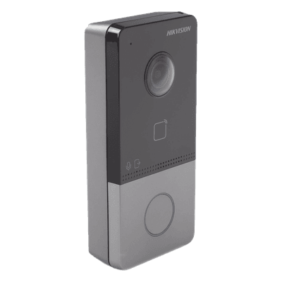 Videoportero IP 2 Megapixel / PoE Estandar / IP65  / Apertura desde Hik-connect / Soporta 1 Departamento y Hasta 6 Monitores / Soporta Tarjetas Mifare / 1 Salida Relay