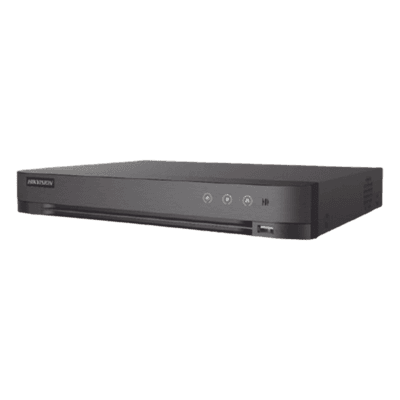 DVR 16 Canales TURBOHD + 8 Canales IP / 5 Megapixel Lite - 3K Lite / Salida Independiente HDMI - VGA / Audio de Dos Vías por Coaxitron / Reconocimiento Facial / ACUSENSE (Evita falsas alarmas) / 1 Bahía de Disco Duro / Salida de Video en Fu