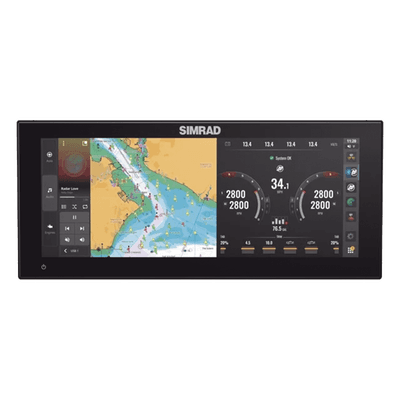 Monitor Marino Ultrawide / Pantalla 12 pulgadas / SolarMAX IPS HD / Sonar Active Imaging 91.4 m (300 ft) / Integración Mercury Honda Suzuki / NMEA 2000 Ethernet USB Wi-Fi