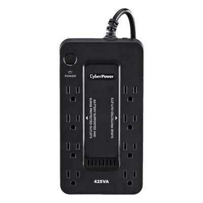 UPS de 425 VA/255 W, Topología Standby, Entrada 120 Vca NEMA 5-15P, Tipo Gabinete Compacto, Con 8 Tomas NEMA 5-15R