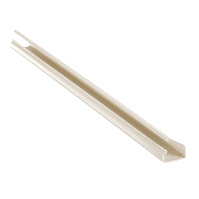 Canaleta de PVC Rígida / 38.4 x 24 mm / 2438 mm (8 ft) de Largo / UL94V-0 / Adhesiva Sin Herramientas / 13 Cables Cat6