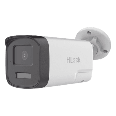 [Audio Bidireccional + Dual Light + ColorVu] Bala TURBOHD 2 Megapixel (1080p) / Lente 3.6 mm / 40 mts IR EXIR + 40 mts Luz Blanca / Micrófono y Bocina Integrado / Exterior IP67 / dWDR