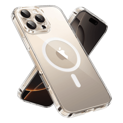 Funda protectora magnética transparente UGREEN Classy para iPhone 16 Pro (transparente)