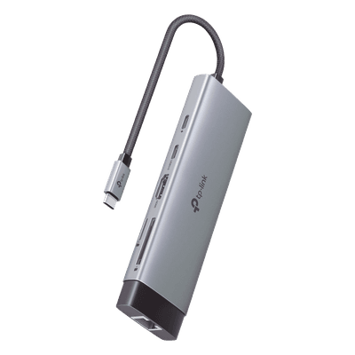 HUB USB-C 9 en 1 / HDMI 4K@60Hz / Ethernet Gigabit / 100W PD / 140.2x43x14.3 mm (0.46x0.14x0.047 ft)
