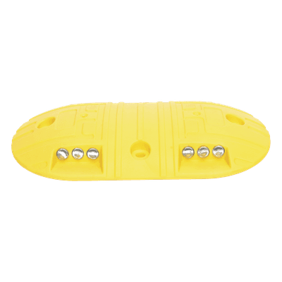 Boya Vial / Plástico Duradero / 20 Toneladas / LED Reflejantes / 4 Orificios / 8.7 x 4.7 x 1 pulgadas