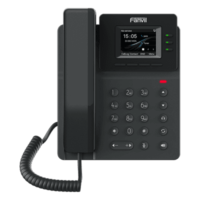 Teléfono IP Empresarial / 4 Líneas SIP / Pantalla LCD 2.4 Pulgadas Color / Conferencia 6 Vías / PoE 802.3af / Audio HD Opus