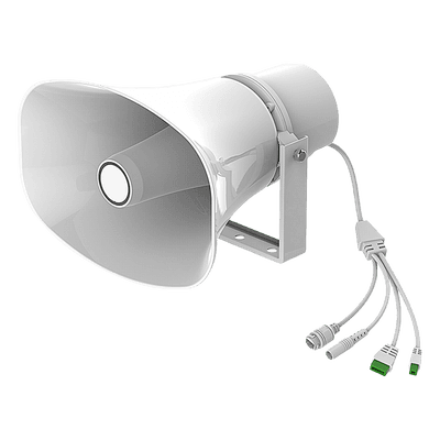 Altavoz SIP IP / 2 Líneas SIP / Potencia 30 W / IP66 Exterior / PoE 802.3af / Montaje en Pared