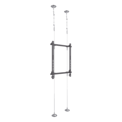 Soporte de Montaje Suelo a Techo / Pantallas 32" ~ 75" / Carga Máxima 30 kg / VESA 400 x 600 mm / Cableado de Acero