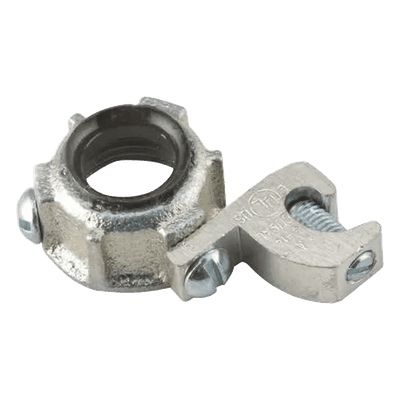 Conector para Conduit Rígido IMC / 1 1/2 in (38.1 mm) / Hierro Maleable / Conexión a Tierra #4 Trenzado / UL y CSA