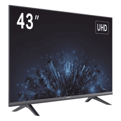 Monitor LED 4K de 43" / Ideal para Oficina y Hogar / Uso 24-7 / Entrada HDMI / Compatible con Montaje VESA (200 X 200) / Bocinas Integradas