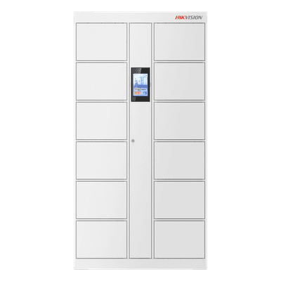 Locker Inteligente / 12 Espacios / Expansión 16 Lockers / Reconocimiento Facial 20,000 Rostros / Pantalla Táctil 8" / TCP-IP y RS485 / Interior