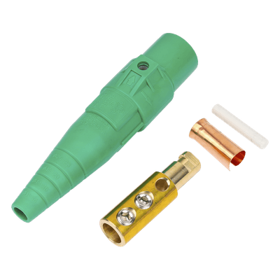 Conector Camlock Macho / 400 Amperes / AC 600V / Sección Cable 50-95 mm² / Abrazadera Compresión / Plástico Ingeniería / Varios Colores