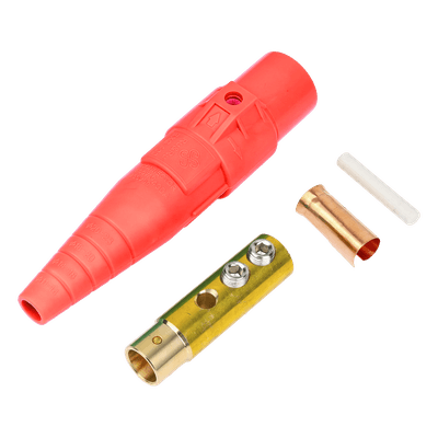 Conector Camlock / 400 A / Hembra / 600 V AC / 4/0 AWG / 50-95 mm² / Rojo