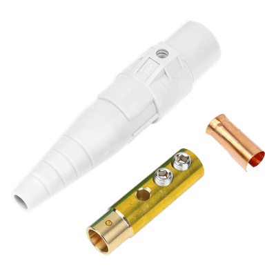 Conector Camlock / 400 A / Hembra / 600V AC / 50-95 mm² / Blanco