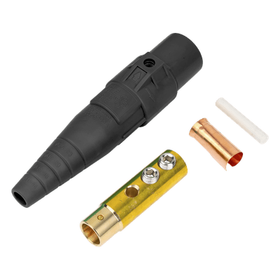 Conector Camlock Hembra / 400 A / AC 600 V / Abrazadera Compresión / Cable 2/0 AWG a 4/0 AWG / Plástico Ingeniería