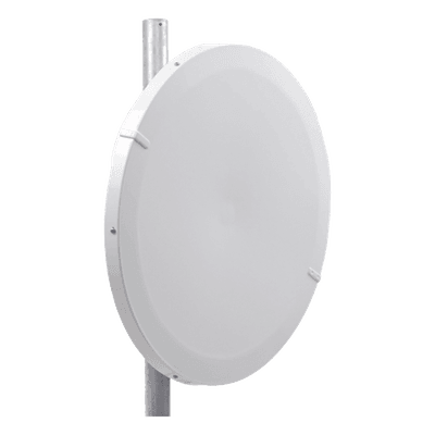 Antena Parabólica Direccional / 29 dBi / 4.9 - 6.4 GHz / Doble Polarización V/H / Plato Profundo 800 mm / Guía de Onda / Soporte Acero Inoxidable